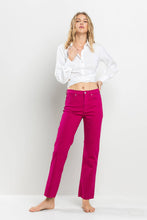 Load image into Gallery viewer, Viva Magenta Raw Hem Jean