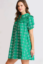 Load image into Gallery viewer, Vintage-Inspired Ruffle Collar Mini Dress