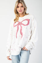 Load image into Gallery viewer, Bow Splatter Sweatshirt