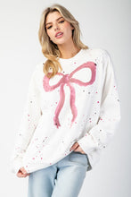Load image into Gallery viewer, Bow Splatter Sweatshirt