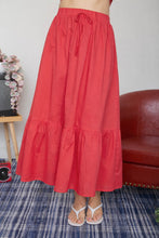 Load image into Gallery viewer, Front Tie Ruffle Hem Maxi Skirt