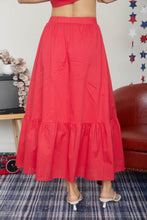 Load image into Gallery viewer, Front Tie Ruffle Hem Maxi Skirt