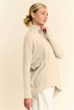 Load image into Gallery viewer, Solid Loose Fit Long Sleeve Turtle Neck Sweater