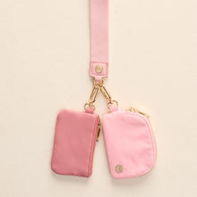Load image into Gallery viewer, Dynamic Duo Pouch Wristlet Rose
