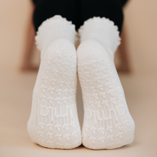 Load image into Gallery viewer, Oat Milk Cream Neutral Pilates Grip Socks – Daily Grind