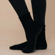 Load image into Gallery viewer, Americano Black Pilates Grip Sock - Daily Grind