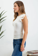 Load image into Gallery viewer, Ruffle Sleeve Knit Top