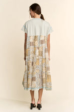 Load image into Gallery viewer, Angel Printed French Terry Top Bottom Midi Dress