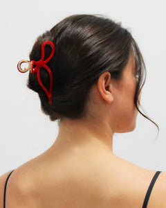 Gift Wrapped Large Bow Clip