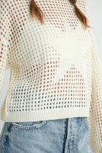 Load image into Gallery viewer, Crew Neck Crochet Sweater