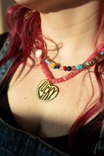 Load image into Gallery viewer, Lucky In Love Stone Necklace - Pink