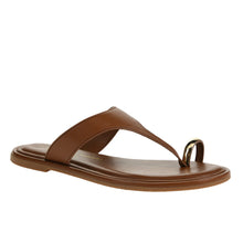 Load image into Gallery viewer, Maizy Flat Sandal Tan