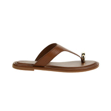 Load image into Gallery viewer, Maizy Flat Sandal Tan