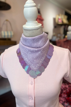 Load image into Gallery viewer, Purple Bandana with Purple Sequins