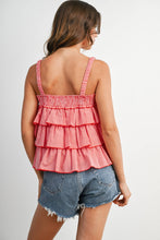 Load image into Gallery viewer, Ruffled Checkered Cami