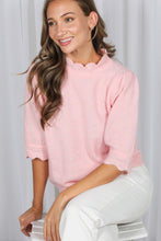 Load image into Gallery viewer, Scalloped Edge Detailing Sweater