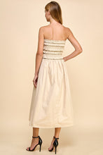 Load image into Gallery viewer, Smocked With Ruffles Strapless Dress