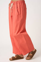 Load image into Gallery viewer, Wide Barrel Leg Drawstring Elastic Waist Pants