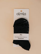 Load image into Gallery viewer, Americano Black Pilates Grip Sock - Daily Grind
