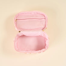 Load image into Gallery viewer, Glam & Go Quilted Cosmetic Bag Petal Parade Pink