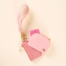 Load image into Gallery viewer, Dynamic Duo Pouch Wristlet Rose