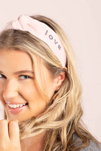 Load image into Gallery viewer, In A Word Silk Embroidered Headband Love