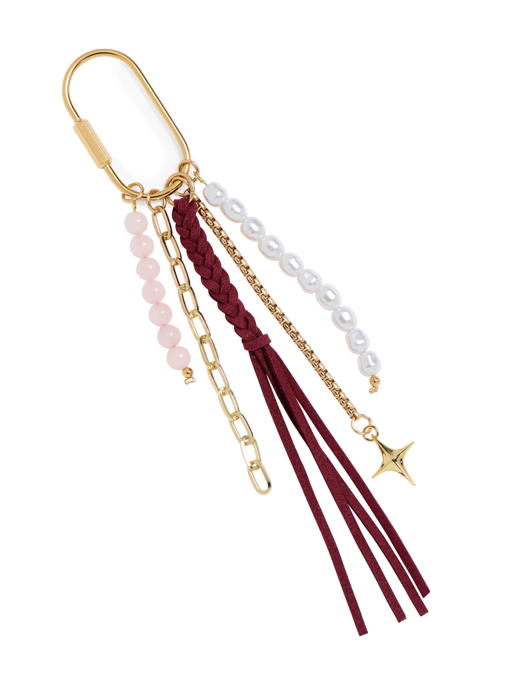 Shiraleah Tassel Bag Charm Wine