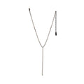 Kassandra Necklace in Gunmetal & Clear