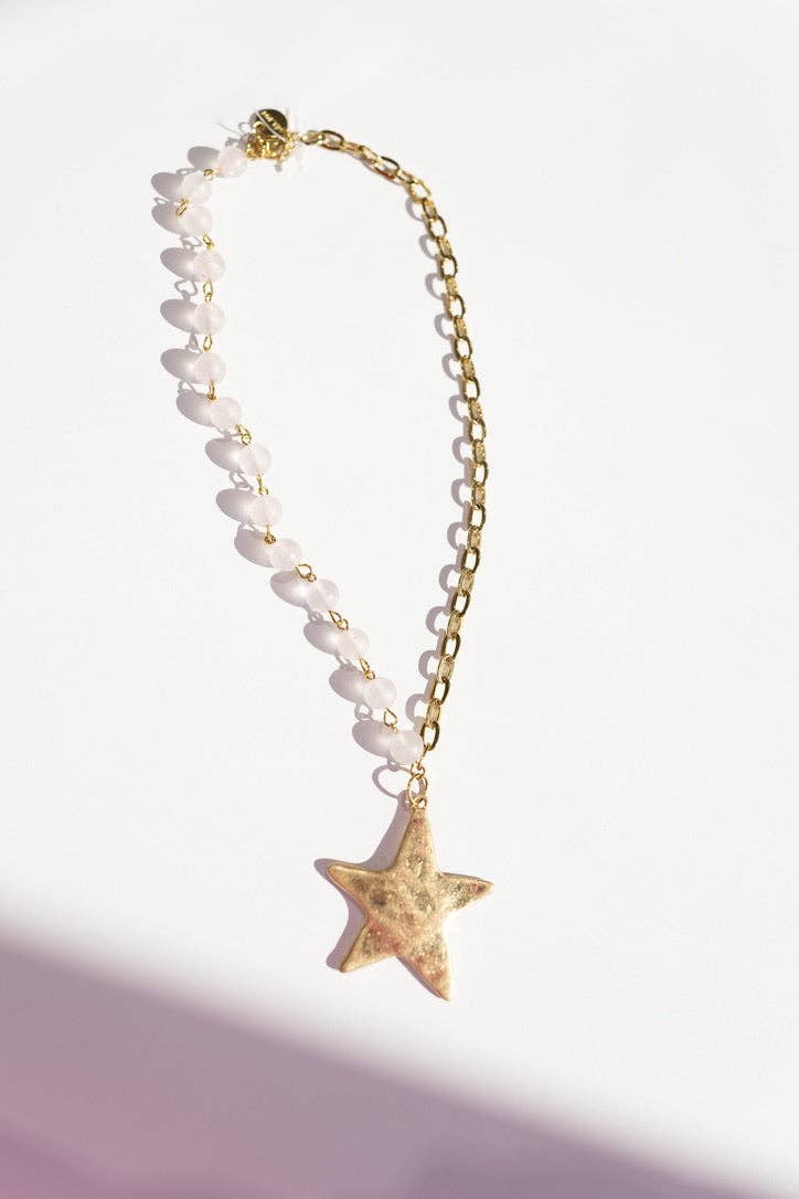 Starry Beaded Chain Necklace