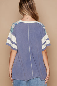 Oversized Patch Number Tee