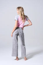 Load image into Gallery viewer, High Rise Raw Cut Wide Leg Jean
