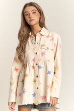 Load image into Gallery viewer, Cream Star Print Jacket
