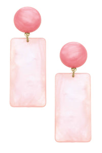 Sophie Marbled Resin Geo Earrings