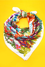 Load image into Gallery viewer, Cotton Floral Print Silky Bandana Scarf
