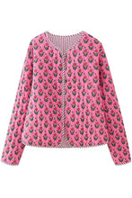 Load image into Gallery viewer, Pink Flower Printed Jacket
