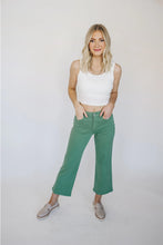 Load image into Gallery viewer, Green Cropped Jean
