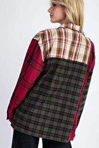 Oatmeal Colorblock Flannel