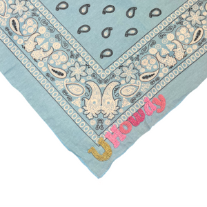 Howdy Embroidered Bandana