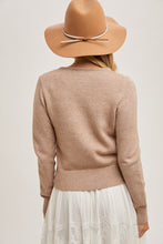 Load image into Gallery viewer, Latte Wrap Knit Top
