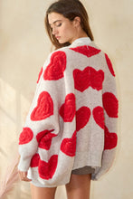 Load image into Gallery viewer, Oversized Heart Cardigan
