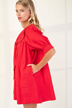 Load image into Gallery viewer, Red Sailor Collar Dress
