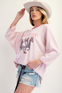 Vintage Rose Western Tee