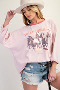 Vintage Rose Western Tee
