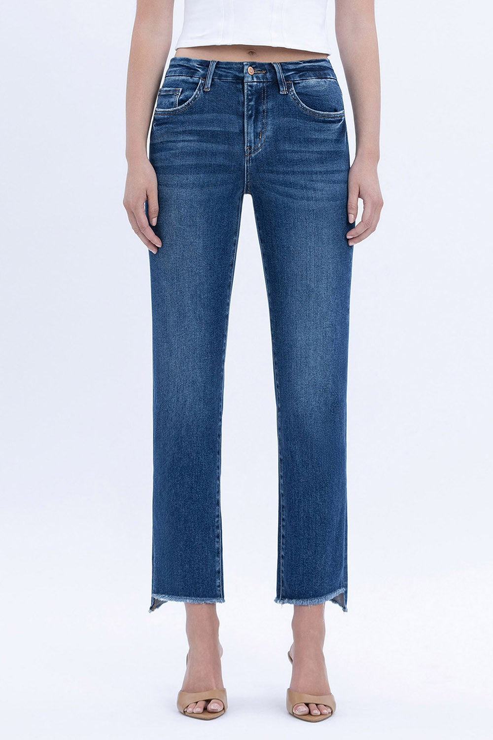 High Rise Slim Straight