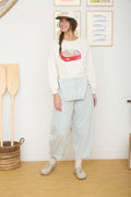 Sardines Graphic Long Sleeve Knit Sweater