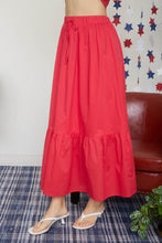 Load image into Gallery viewer, Front Tie Ruffle Hem Maxi Skirt
