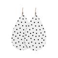 White Polka Dot Teardrops