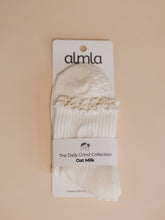 Load image into Gallery viewer, Oat Milk Cream Neutral Pilates Grip Socks – Daily Grind
