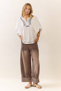 The Striped Barrel Carpenter Culottes Pants