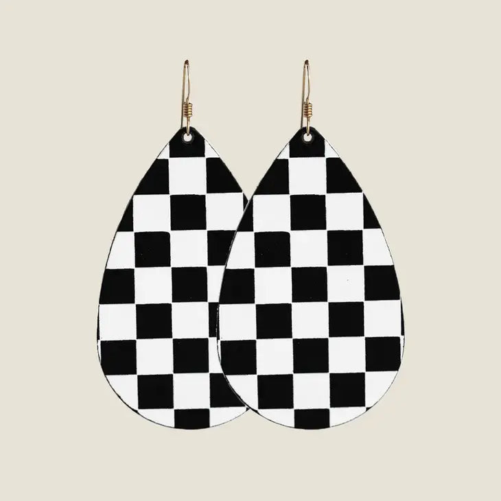 Black Checkmate Teardrops